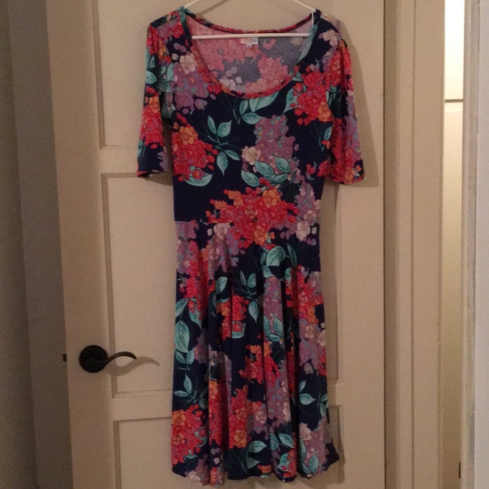 Medium floral Nicole dress by LulaRoe